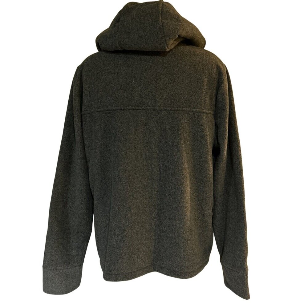 NEW Wisconsin Badgers Gray Fleece Sweatshirt Hoodie Shearling Jacket Women's M - Picture 7 of 8